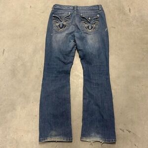 Y2K Bootcut Low Rise Flared Embroidered‎ Jeans